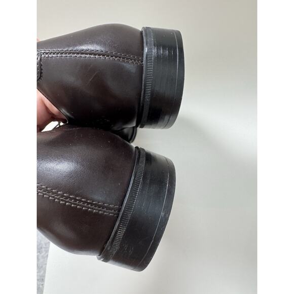 SALVATORE FERRAGAMO Leather Oxford Dress Shoes Size US 8.5 D Dark Brown main image 13
